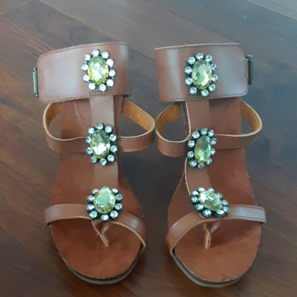 Wedge Jewled Sandals